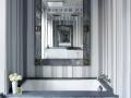 Koupelna v Ney Yorku - dekorace Michael S. Smith, mramorové opláštění Ann Sacks (foto: Pieter Estersohn)